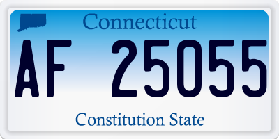 CT license plate AF25055