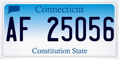 CT license plate AF25056