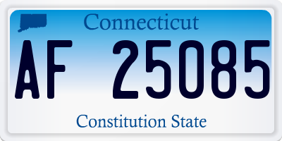 CT license plate AF25085