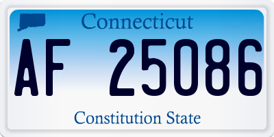 CT license plate AF25086