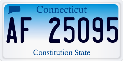 CT license plate AF25095