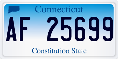 CT license plate AF25699