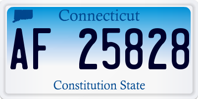 CT license plate AF25828