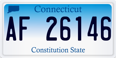 CT license plate AF26146