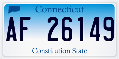CT license plate AF26149