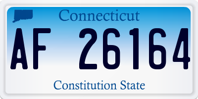CT license plate AF26164
