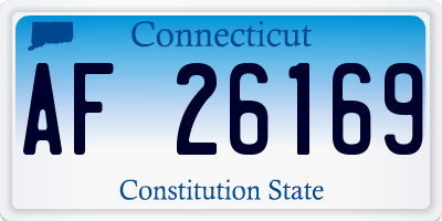 CT license plate AF26169