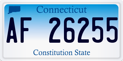 CT license plate AF26255