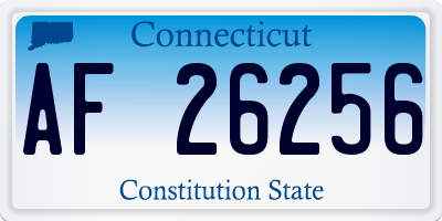 CT license plate AF26256