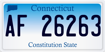CT license plate AF26263