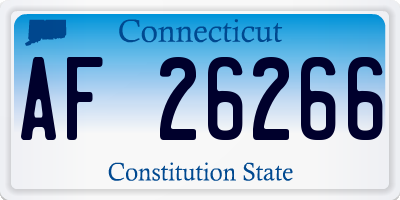 CT license plate AF26266