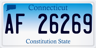 CT license plate AF26269