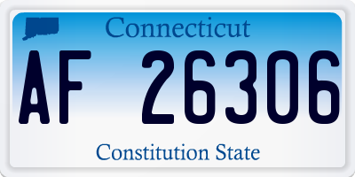 CT license plate AF26306