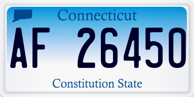 CT license plate AF26450