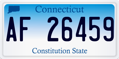 CT license plate AF26459