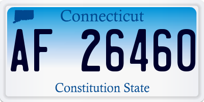 CT license plate AF26460