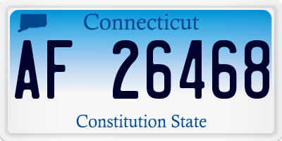 CT license plate AF26468
