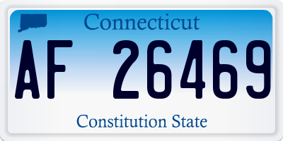 CT license plate AF26469