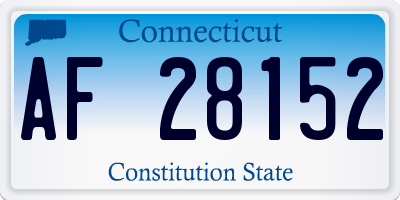CT license plate AF28152