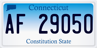CT license plate AF29050