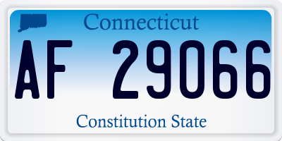 CT license plate AF29066