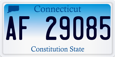 CT license plate AF29085