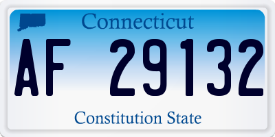 CT license plate AF29132