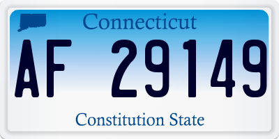 CT license plate AF29149