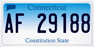 CT license plate AF29188
