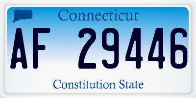 CT license plate AF29446