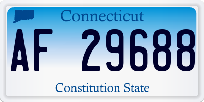 CT license plate AF29688