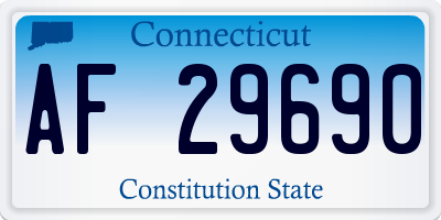 CT license plate AF29690