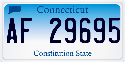 CT license plate AF29695