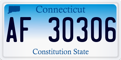 CT license plate AF30306