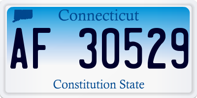 CT license plate AF30529