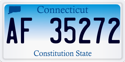 CT license plate AF35272