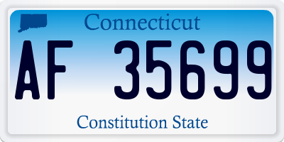 CT license plate AF35699