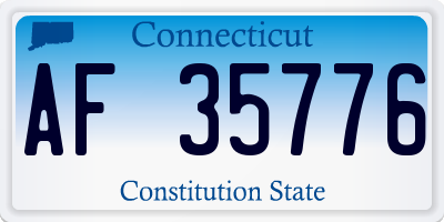 CT license plate AF35776