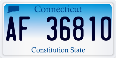 CT license plate AF36810