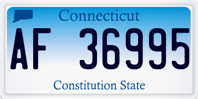 CT license plate AF36995