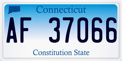 CT license plate AF37066