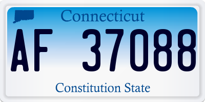 CT license plate AF37088