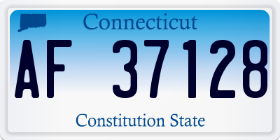 CT license plate AF37128