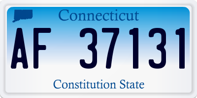 CT license plate AF37131