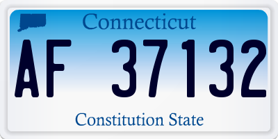 CT license plate AF37132