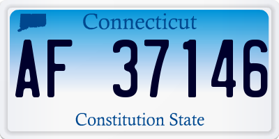 CT license plate AF37146