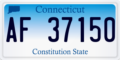 CT license plate AF37150