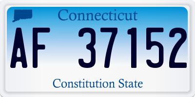 CT license plate AF37152