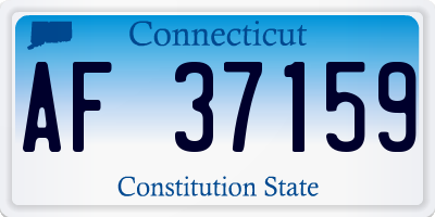 CT license plate AF37159
