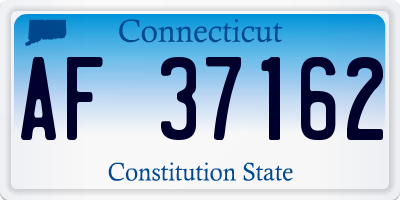 CT license plate AF37162